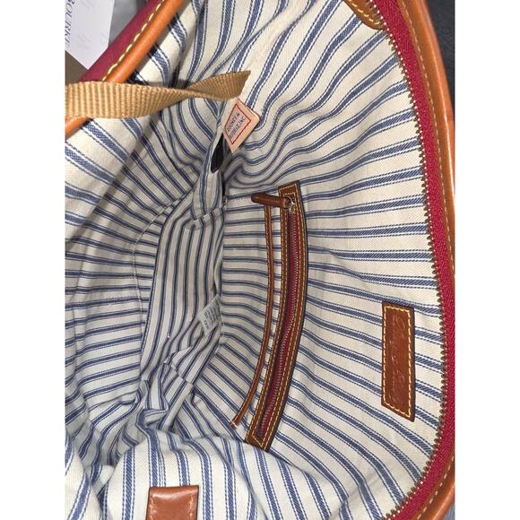 Dooney & Bourke burgundy Wayfarer Small Hobo Crossbody Purse bag B000555 - Picture 6 of 12